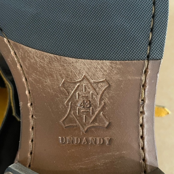 Elegant Brown and Green Men's Monk Butler Strap Oxfords - Picture 3 of 7